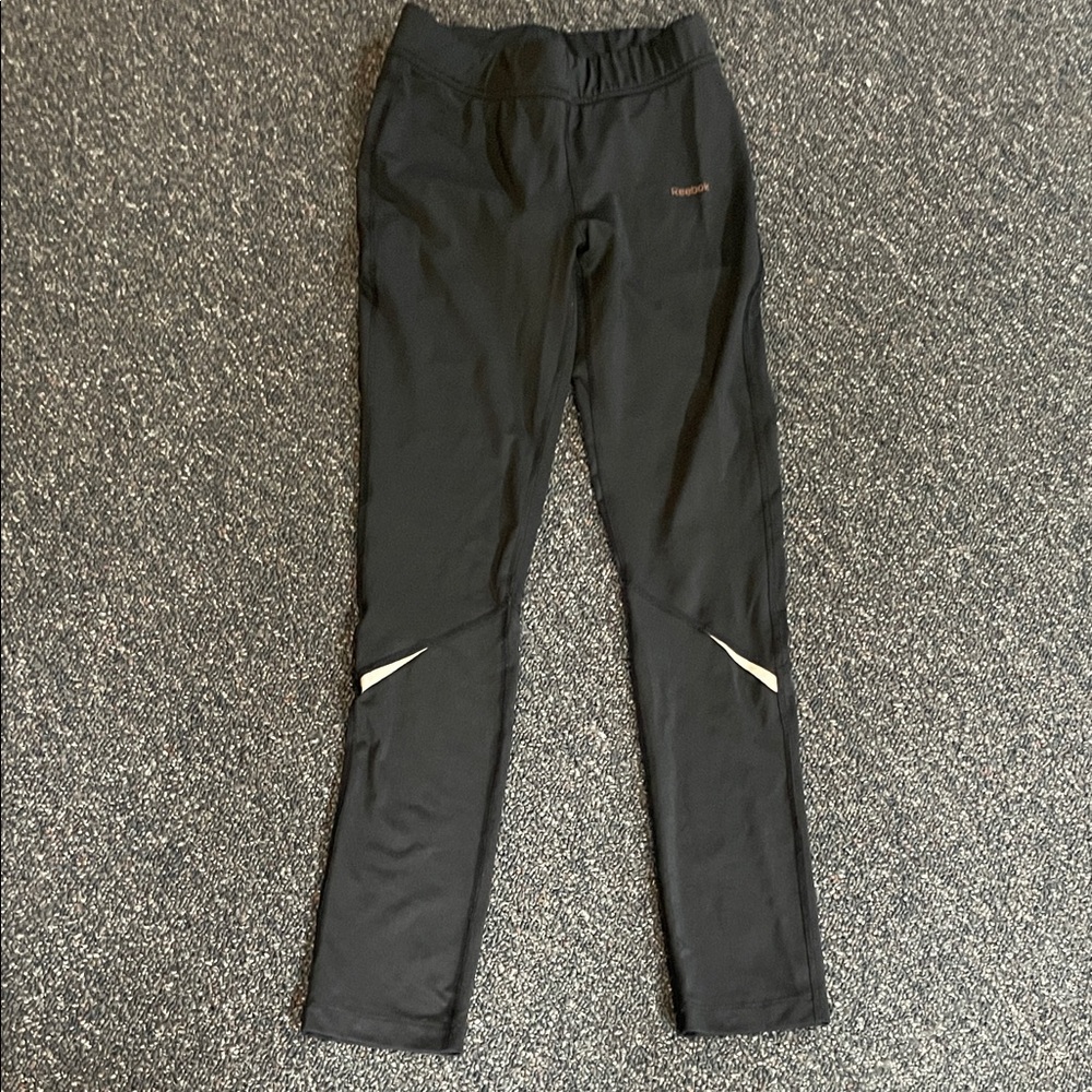 Reebok Women's Black Joggers with White Details
